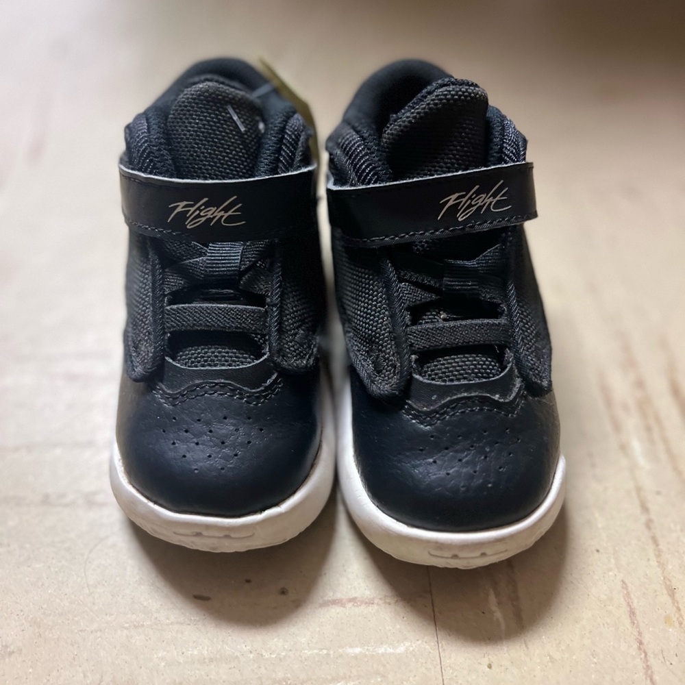 Jordan Kids Black and White Sneakers